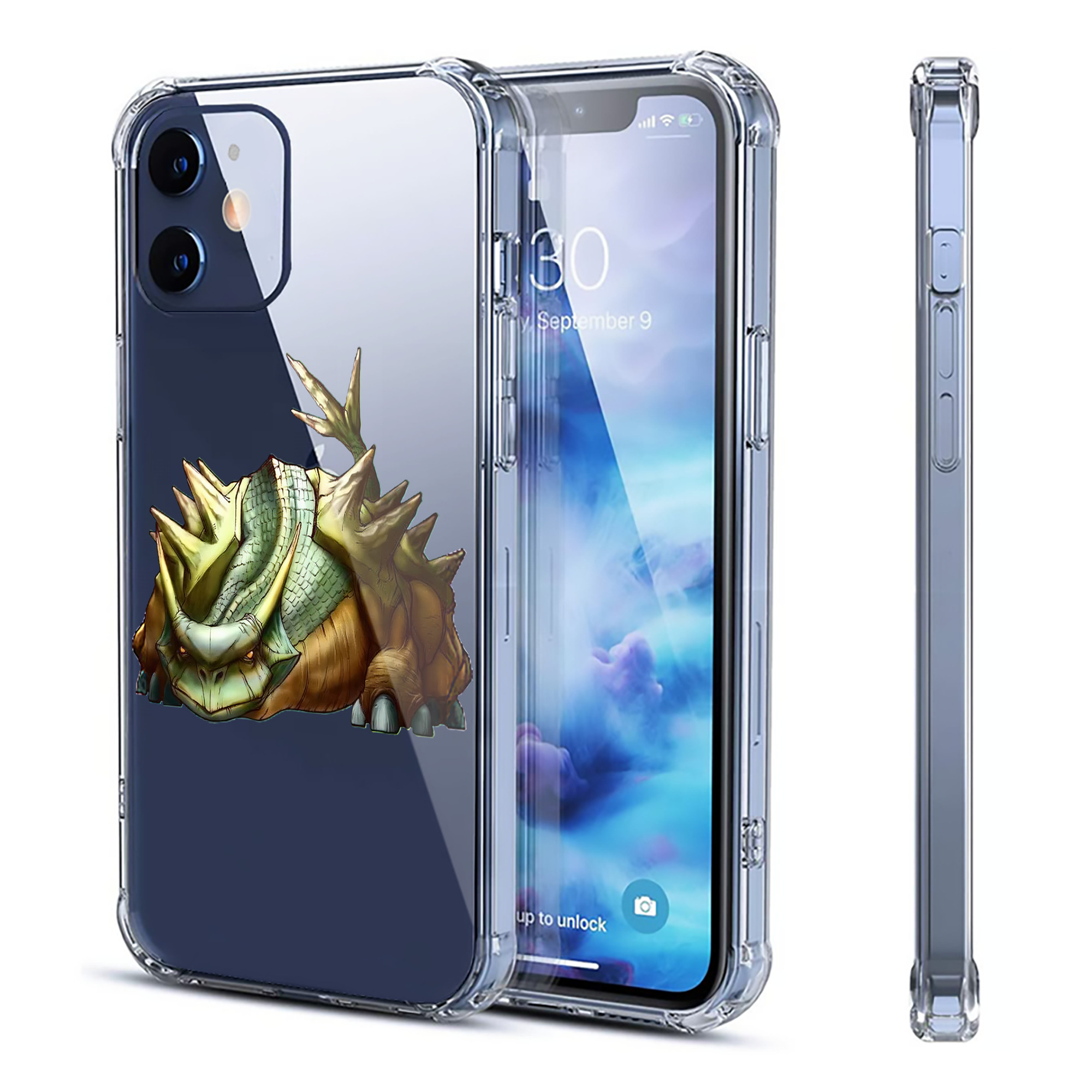 （画像用） 遊☆戯☆王 Yu-Gi-Oh! 【iPhone 12シリーズ対応】透明スマホケース（クリアソフトケース）